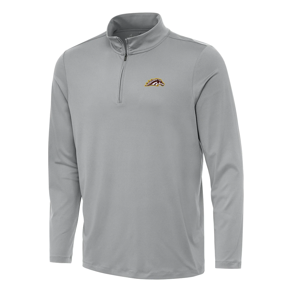 Men's Antigua Western Michigan Broncos Reprocess Quarter-Zip Top
