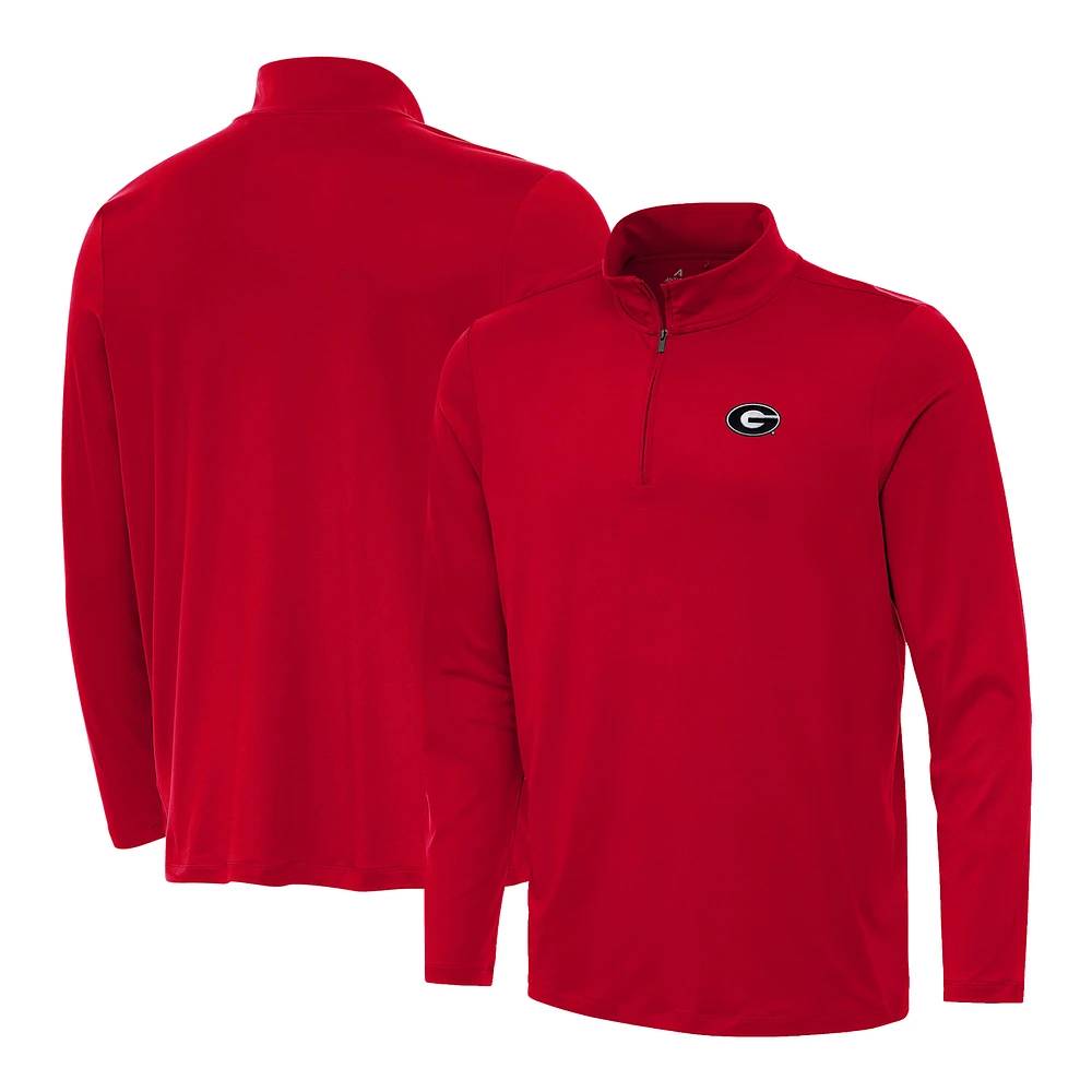 Men's Antigua Georgia Bulldogs Reprocess Quarter-Zip Top