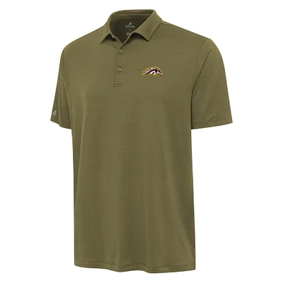 Men's Antigua Olive Western Michigan Broncos Reprocess Polo