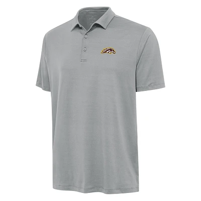 Men's Antigua Gray Western Michigan Broncos Reprocess Polo