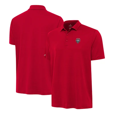 Men's Antigua Cherry New Mexico Lobos Reprocess Polo