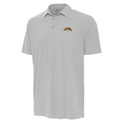 Men's Antigua Gray Western Michigan Broncos Twine Polo