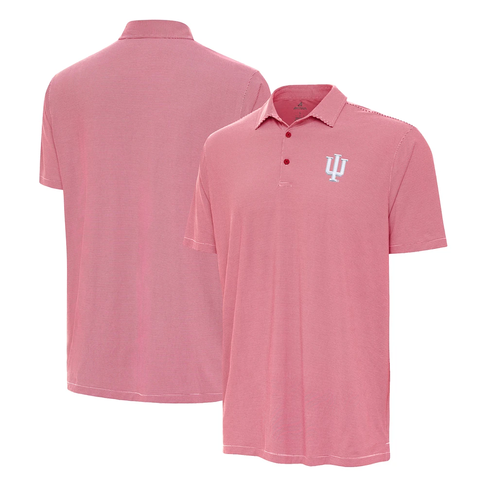 Men's Antigua Crimson Indiana Hoosiers Twine Polo