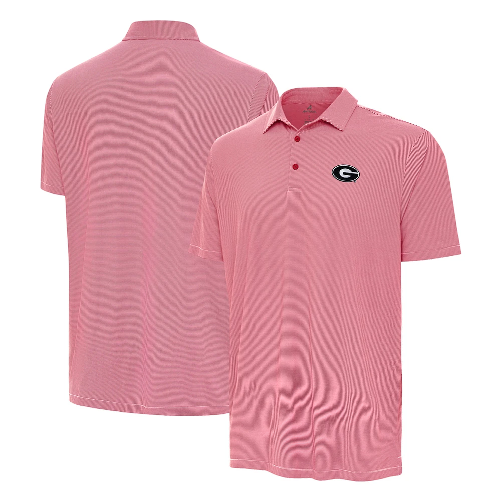 Men's Antigua Red Georgia Bulldogs Twine Polo