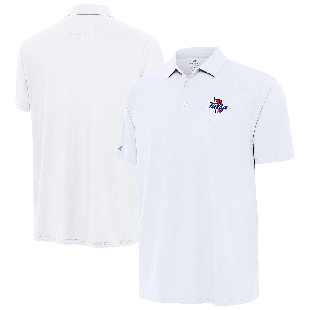 Men's Antigua White Tulsa Golden Hurricane Era Polo