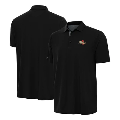 Men's Antigua /Gray Tulsa Golden Hurricane Era Polo