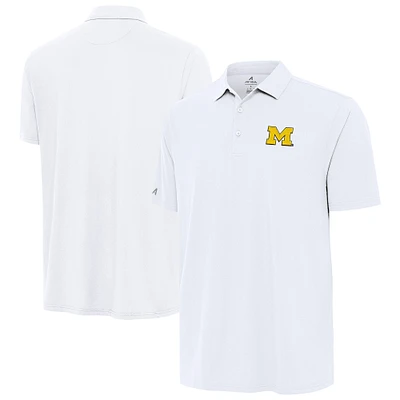Men's Antigua White Michigan Wolverines Era Polo