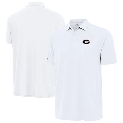 Men's Antigua White Georgia Bulldogs Era Polo