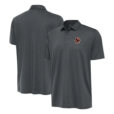 Men's Antigua  Pewter Boston College Eagles Ellipse Polo
