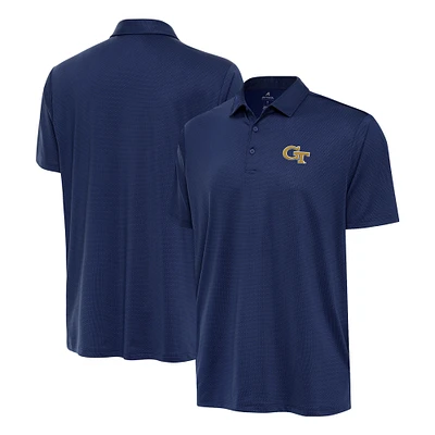 Men's Antigua Navy Georgia Tech Yellow Jackets Ellipse Polo