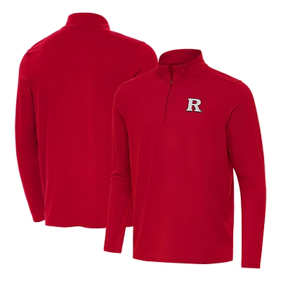 Men's Antigua Rutgers Scarlet Knights Intent Quarter-Zip Top