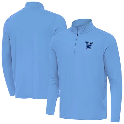 Men's Antigua Powder Blue Villanova Wildcats Intent Quarter-Zip Top