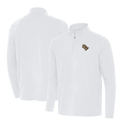 Men's Antigua White UCF Knights Intent Quarter-Zip Top