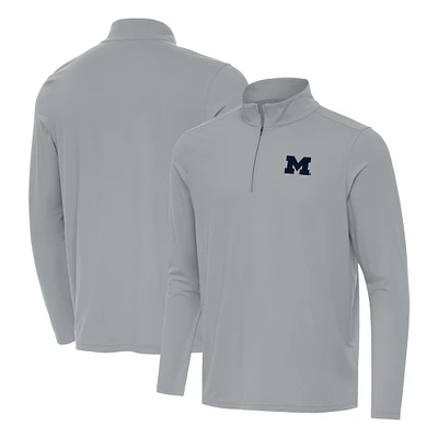 Men's Antigua Michigan Wolverines Intent Quarter-Zip Top