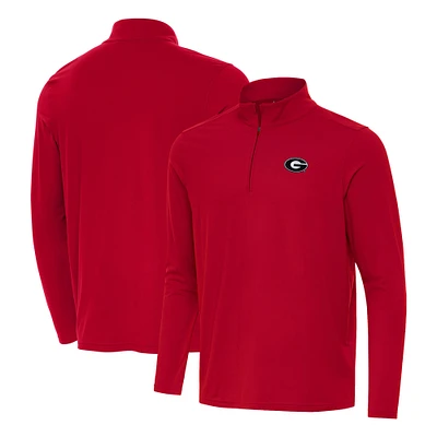 Men's Antigua Georgia Bulldogs Intent Quarter-Zip Top