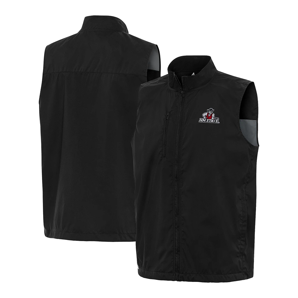 Men's Antigua New Mexico State Aggies Brisk Full-Zip Vest