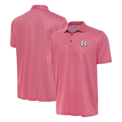Men's Antigua Scarlet Rutgers Knights Rings Polo