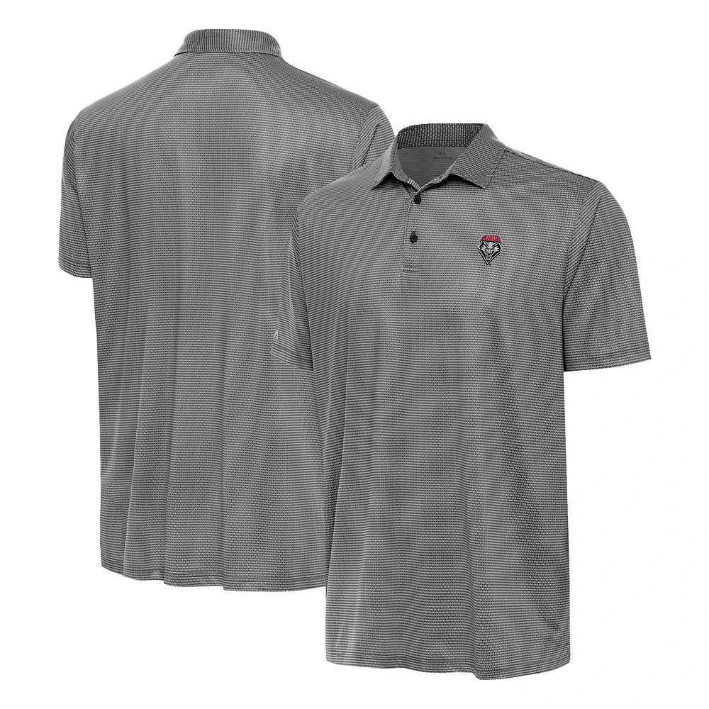 Men's Antigua White/ New Mexico Lobos Rings Polo
