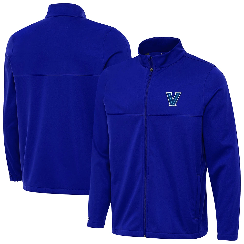 Men's Antigua Royal Villanova Wildcats Links 2 Full-Zip Golf Jacket
