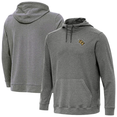 Men's Antigua Heather Charcoal UCF Knights Cloud Pullover Hoodie