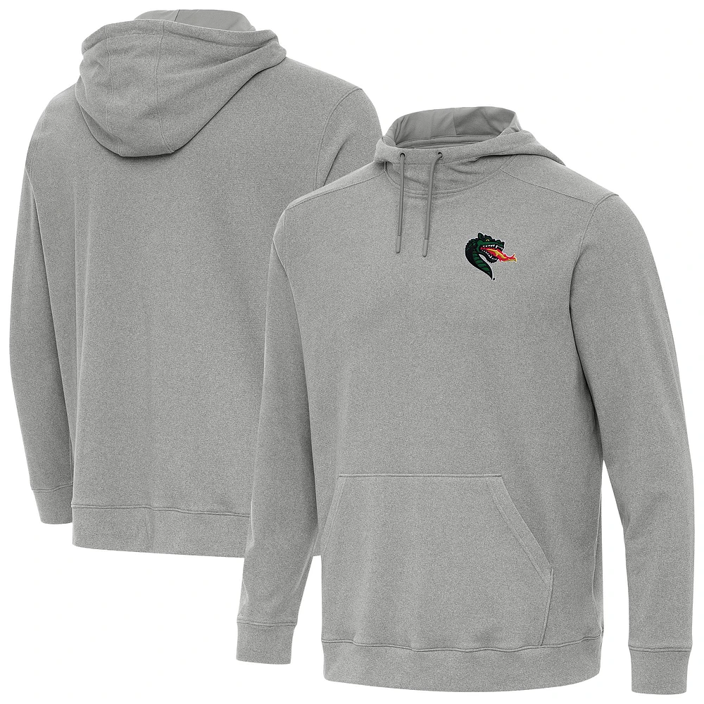 Men's Antigua Heather Gray UAB Blazers Cloud Pullover Hoodie