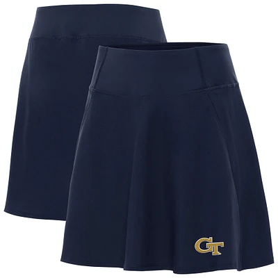 Women's Antigua Navy Georgia Tech Yellow Jackets Chip Skort