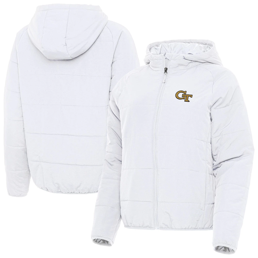 Women's Antigua Georgia Tech Yellow Jackets Universe Full-Zip Hoodie Jacket