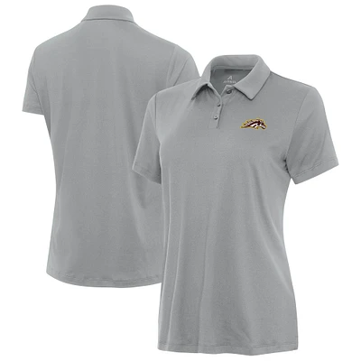 Women's Antigua Gray Western Michigan Broncos Reprocess Polo