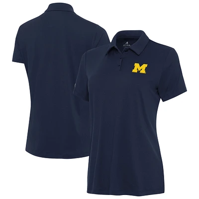 Women's Antigua Navy Michigan Wolverines Reprocess Polo