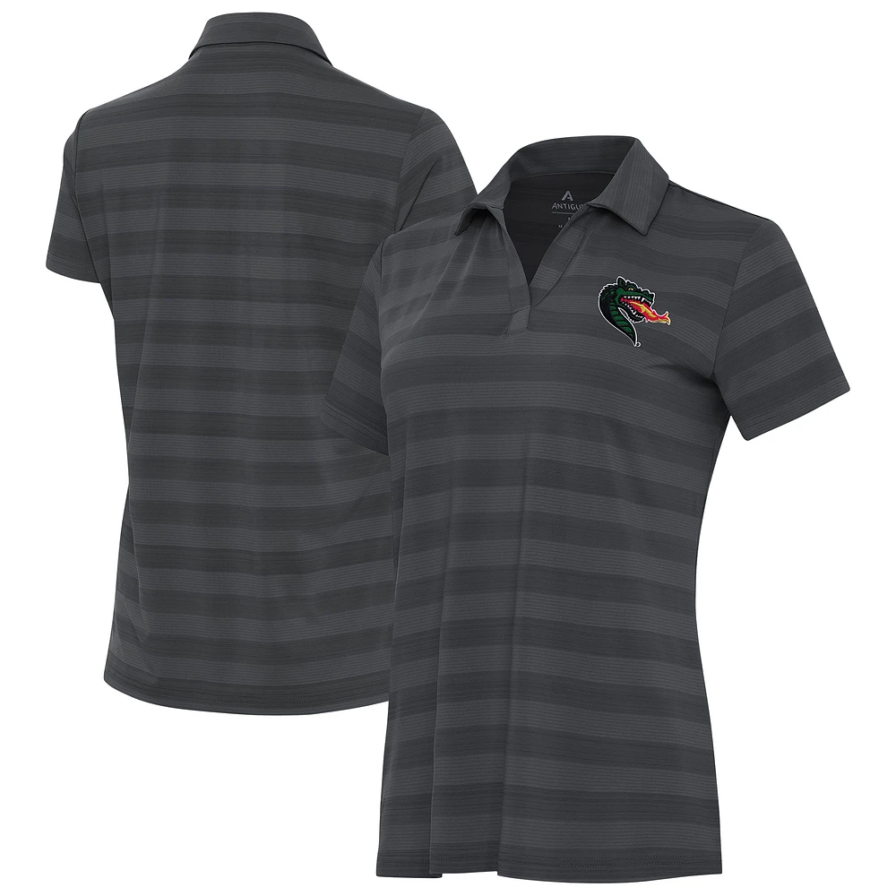 Women's Antigua Pewter UAB Blazers Tunnel Polo