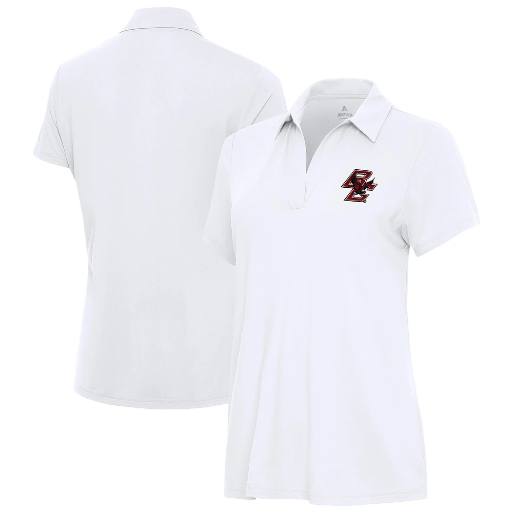 Women's Antigua White Boston College Eagles Era Polo