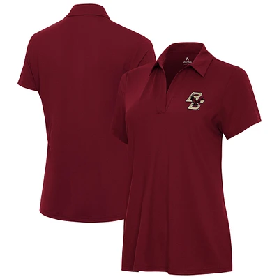 Women's Antigua Maroon Boston College Eagles Era Polo