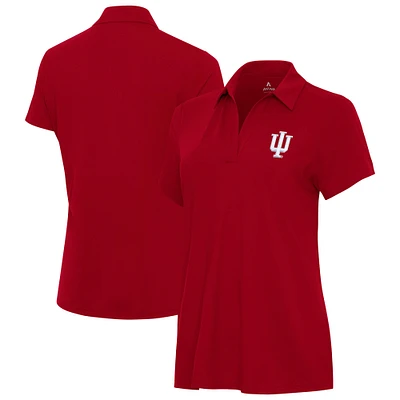 Women's Antigua Crimson Indiana Hoosiers Era Polo