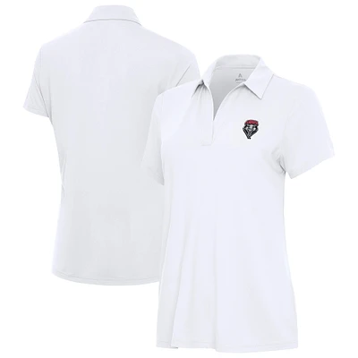 Women's Antigua White New Mexico Lobos Era Polo