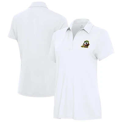 Women's Antigua White Oregon Ducks Era Polo