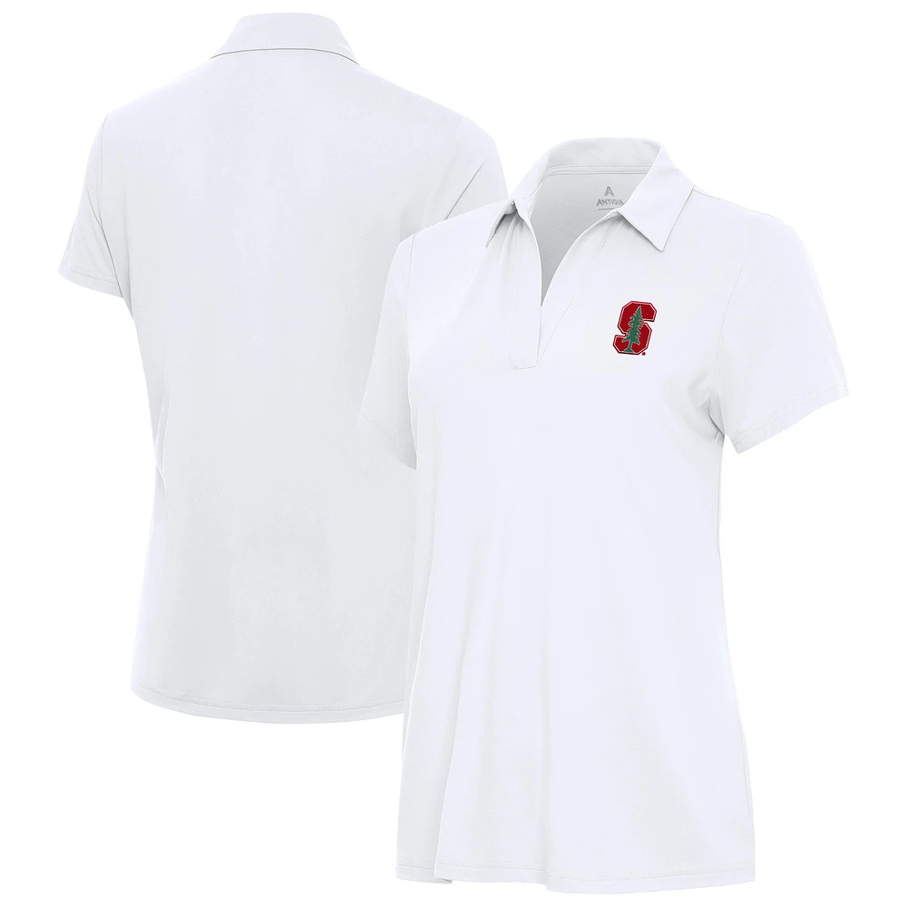 Women's Antigua White Stanford Cardinal Era Polo