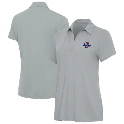 Women's Antigua Gray Tulsa Golden Hurricane Era Polo