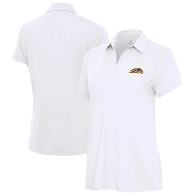 Women's Antigua White Western Michigan Broncos Era Polo