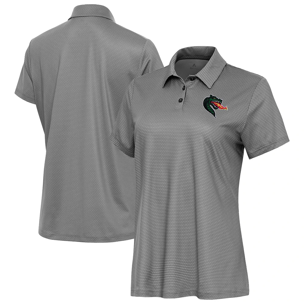 Women's Antigua Charcoal UAB Blazers Rings Polo