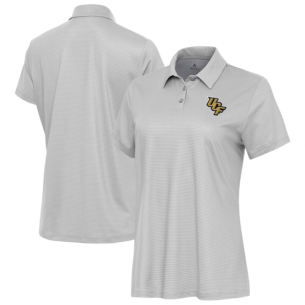 Women's Antigua Gray UCF Knights Rings Polo