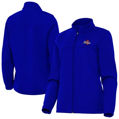 Women's Antigua Royal Tulsa Golden Hurricane Links 2 Golf Jacket