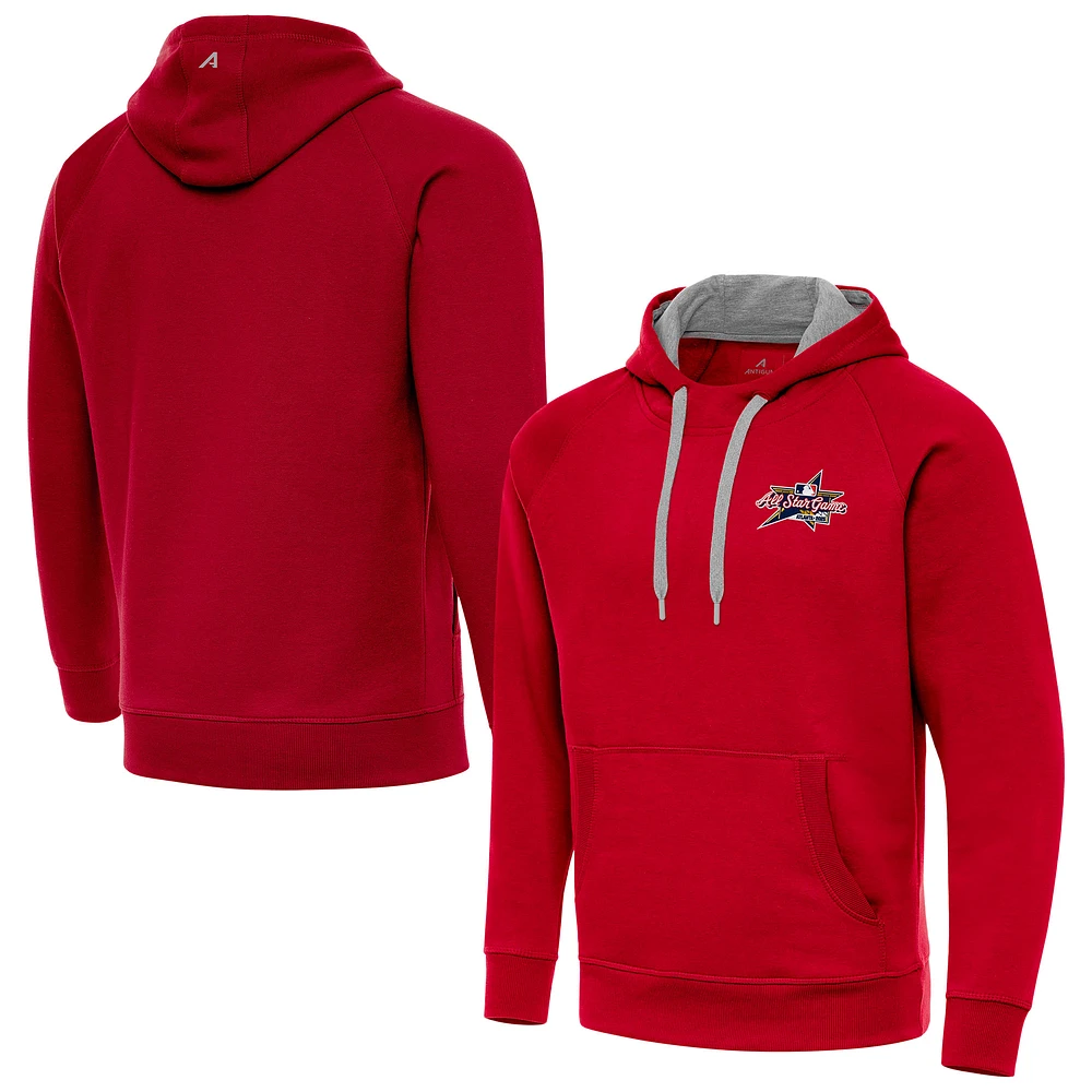 Men's Antigua Red 2025 MLB All-Star Victory Pullover Hoodie