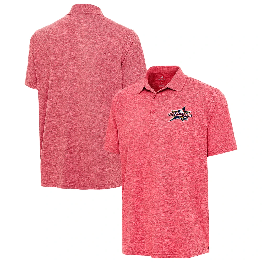 Men's Antigua Heather Red 2025 MLB All-Star Par 3 Polo
