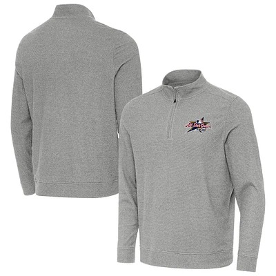 Men's Antigua Heather Gray 2025 MLB All-Star Game Subtle Quarter-Zip Sweatshirt