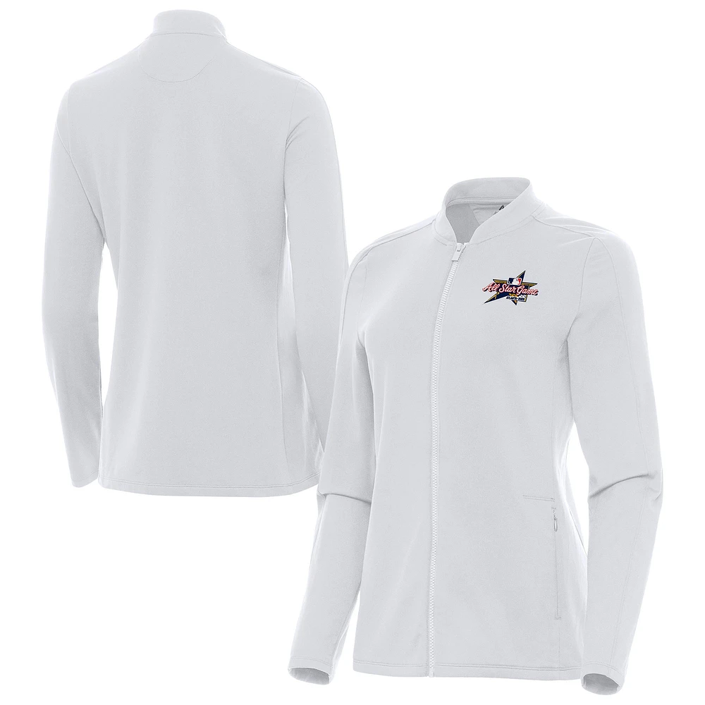 Women's Antigua White 2025 MLB All-Star Game Continual Full-Zip Jacket
