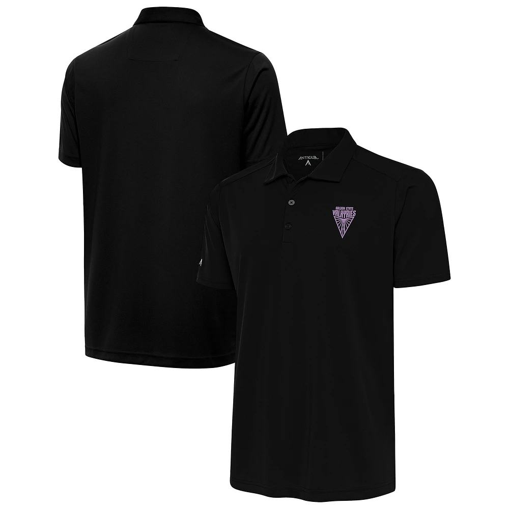 Men's Antigua Black Golden State Valkyries Tribute Polo