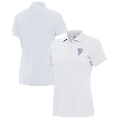 Women's Antigua White Golden State Valkyries Legacy Pique Polo