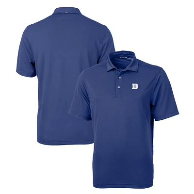 Men's Cutter & Buck Royal Duke Blue Devils Virtue Eco Pique Recycled DryTec Polo
