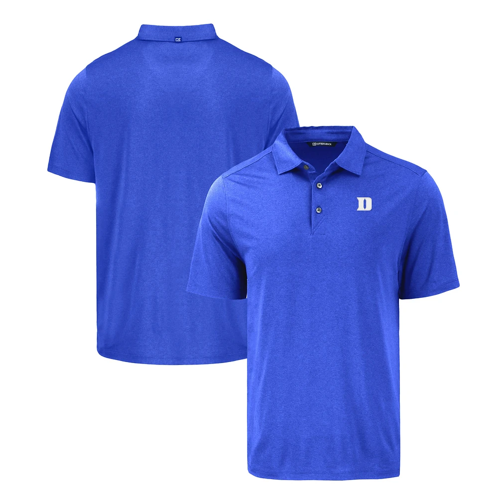 Men's Cutter & Buck Royal Duke Blue Devils Coastline Epic Comfort Eco Recycled Polo