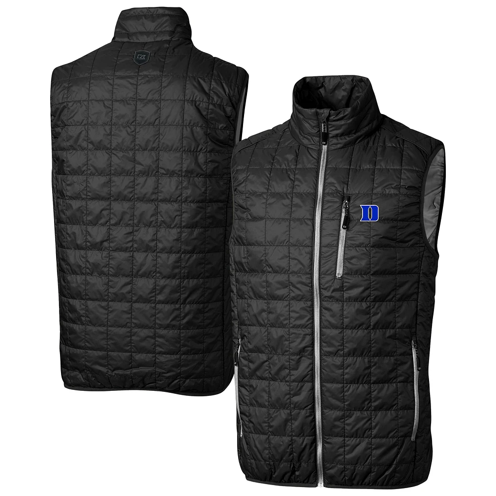 Men's Cutter & Buck Duke Blue Devils Rainier PrimaLoft® Insulated Full-Zip Puffer Vest
